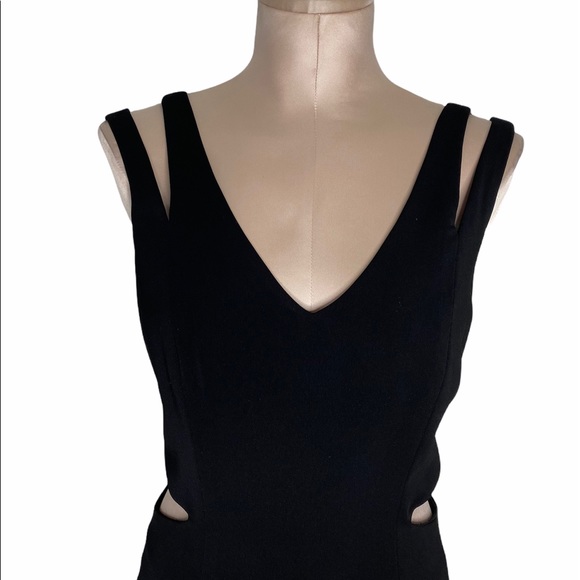 Jay Godfrey Black Cutout Mini Cocktail Dress Sz 8 - Picture 4 of 9